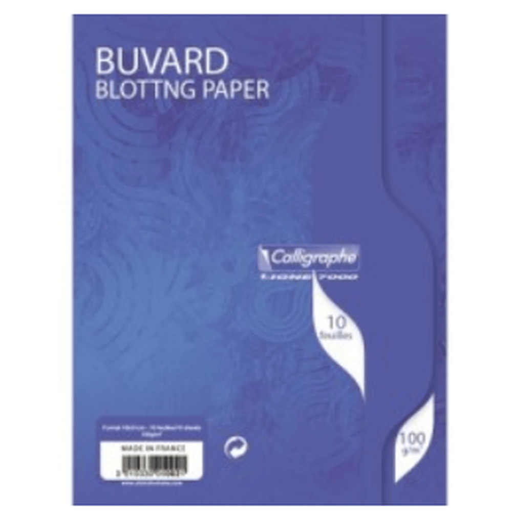 Paquet de 10 papiers buvards blancs 16X21 CLAIREFONTAINE