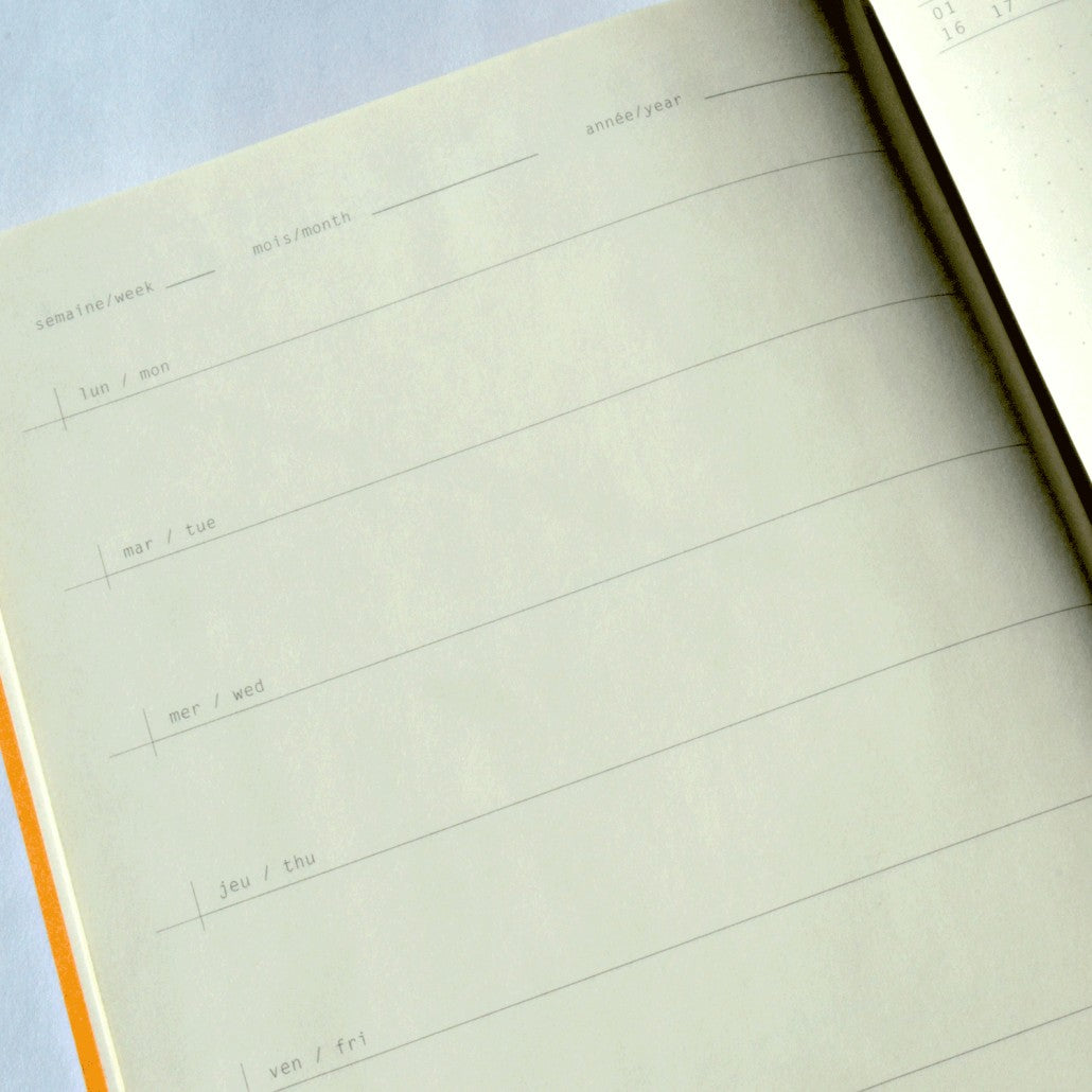 Rhodiarama Agendas Perpétuel A5 90G. 128P. Coquelicot RHODIA