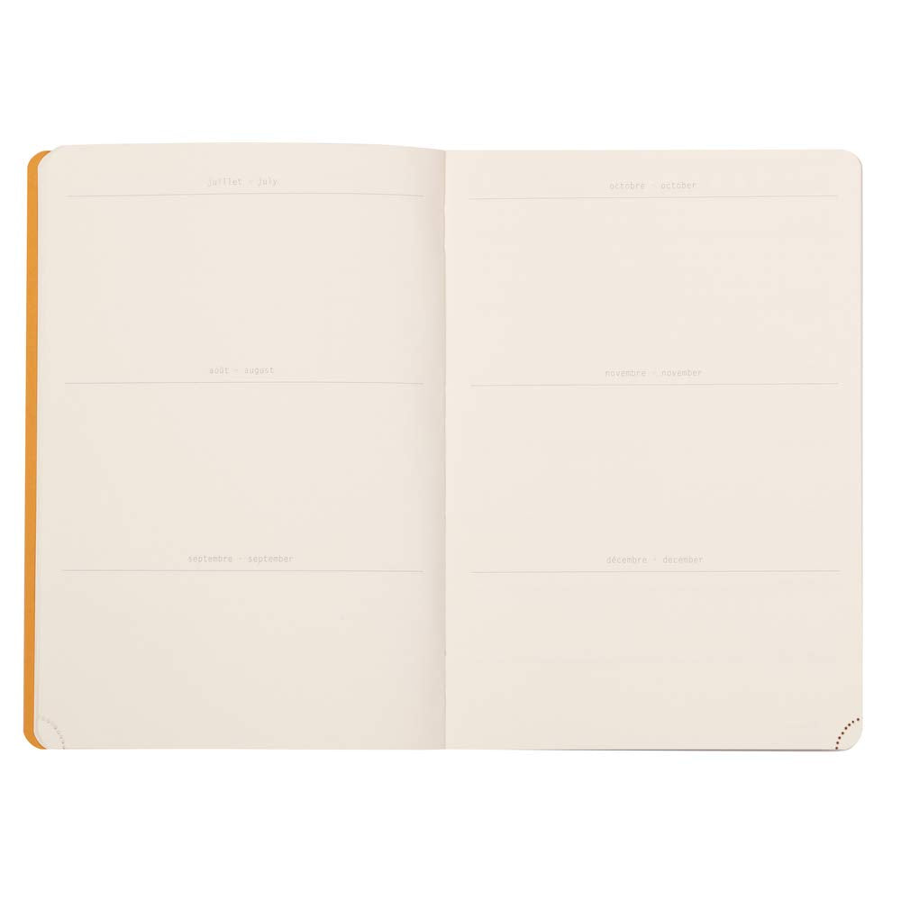 Rhodiarama Agendas Perpétuel A5 90G. 128P. Coquelicot RHODIA