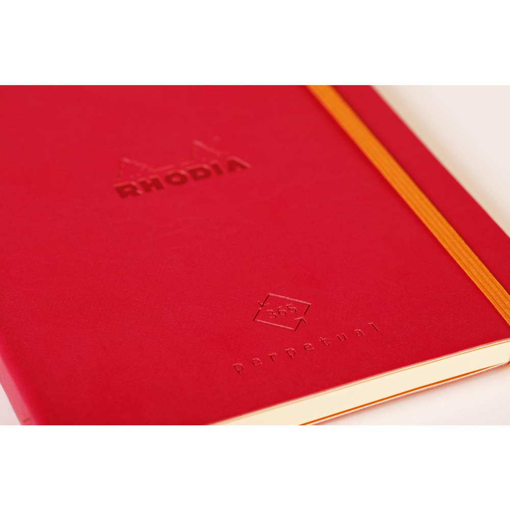 Rhodiarama Agendas Perpétuel A5 90G. 128P. Coquelicot RHODIA