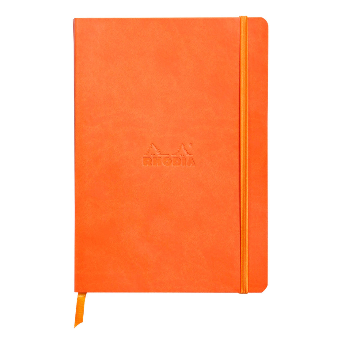 Carnet souple ligné -tangerine- A5. 160 pages  (14.8x21cm) RHODIA
