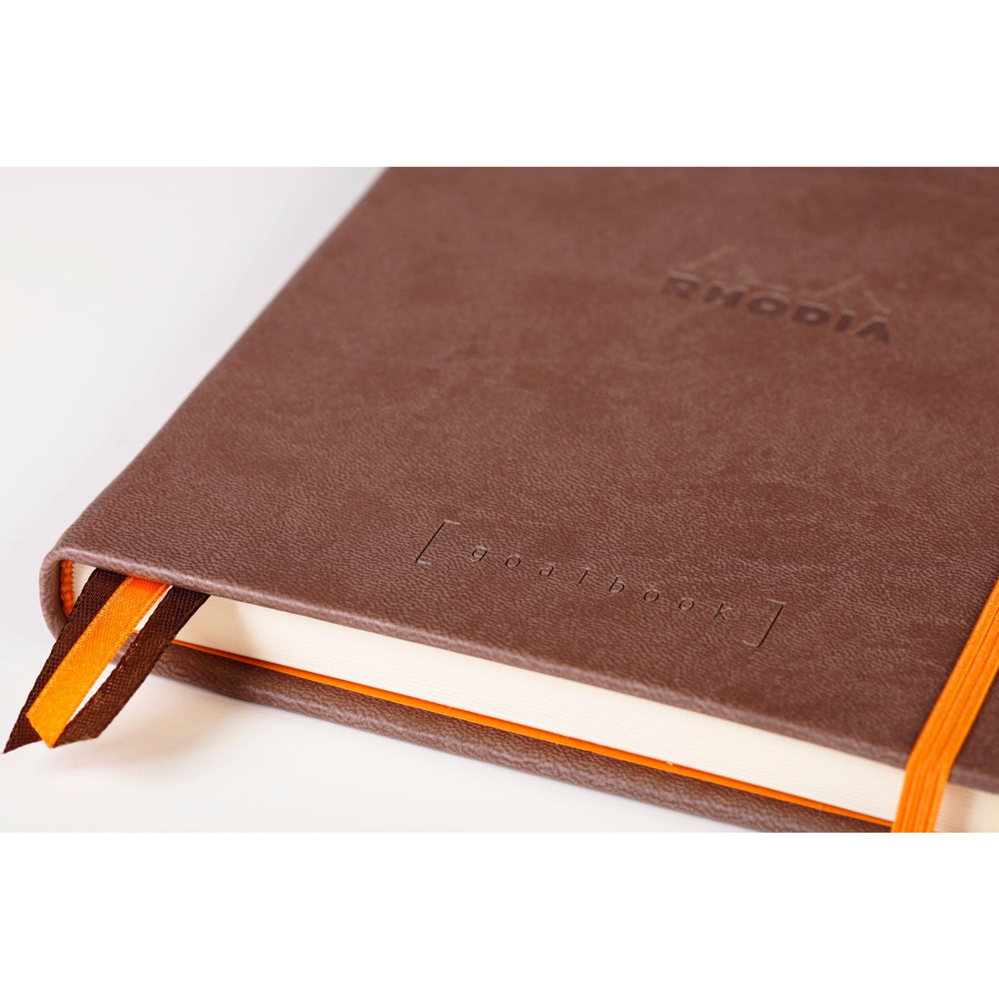 Rhodiarama Cahier de But Couverture Rigide Dot 5.5X8.5 240P. Chocolat RHODIA