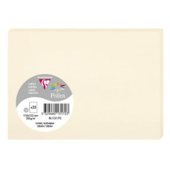 Carte Ivoire 110X155 210G. Paquet.25 POLLEN