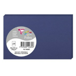 Carte Bleu Nuit 128X82 210G Paquet.25 POLLEN