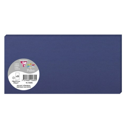Carte Bleu Nuit 106X213 210G. Paquet.25 POLLEN