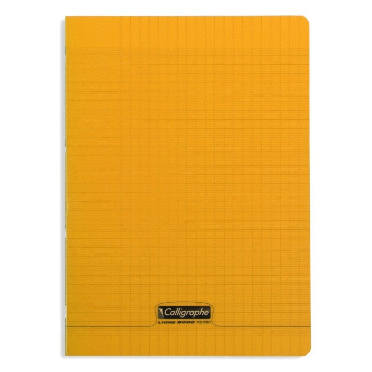 8000: cahier polypro agrafé seyès -orange- A4. 96 pages (21x29.7cm) CLAIREFONTAINE