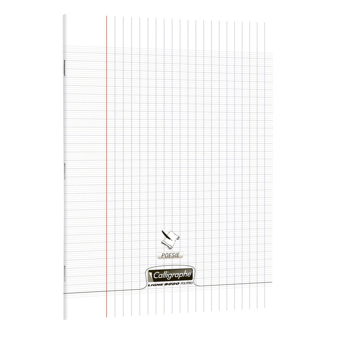 8000: cahier de poésie polypro seyès -incolore- A4. 96 pages (21x29.7cm) CLAIREFONTAINE