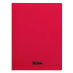 8000: cahier polypro agrafé seyès -rouge- 140 pages (24x32cm) CLAIREFONTAINE