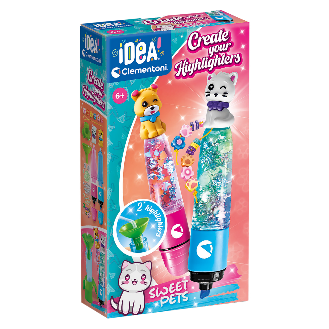 IDEA: CRÉE TES SURLIGNEURS - ADORABLES ANIMAUX DE COMPAGNIE CLEMENTONI