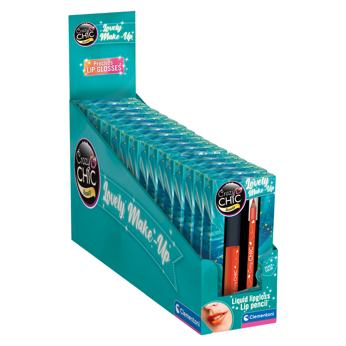 CRAZY CHIC: LIPGLOSS - TROPICAL (VENDU 16 UNITÉS) CLEMENTONI