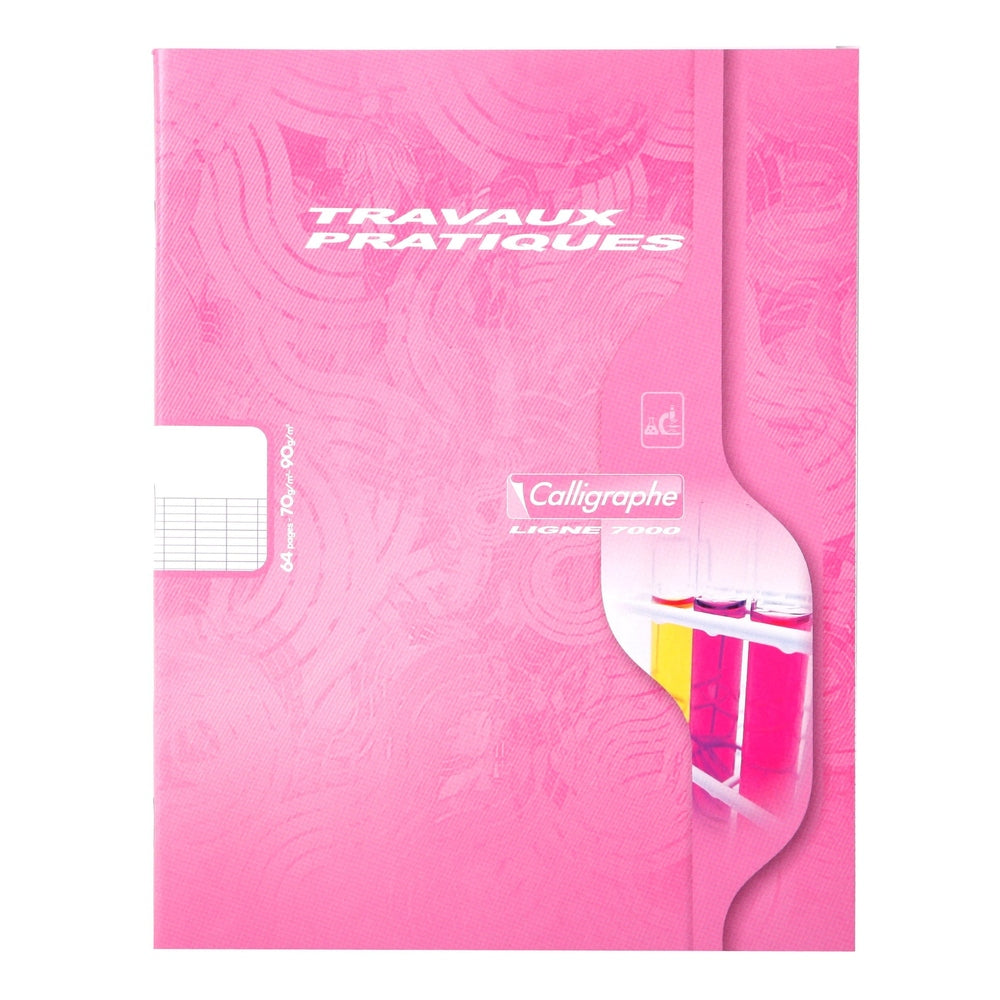 7000: Cahier travaux pratiques agrafé seyès -assortis- 64 pages (17x22cm) CLAIREFONTAINE