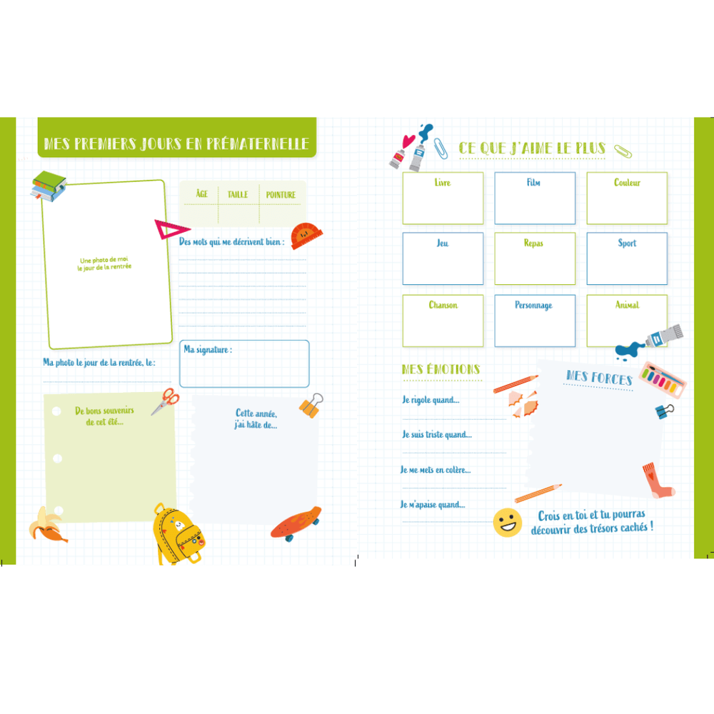 ALBUM- SOUVENIRS DE L'ÉCOLE V1 PBI LIVRES NOTES