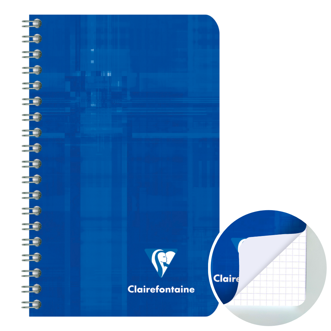 Carnet reliure intégrale 5/5 -assortis- 100 pages (7.5x12cm) CLAIREFONTAINE