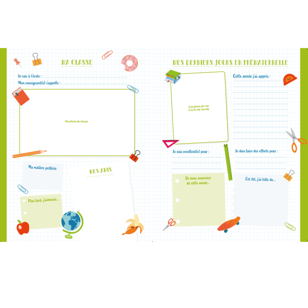 ALBUM- SOUVENIRS DE L'ÉCOLE V1 PBI LIVRES NOTES