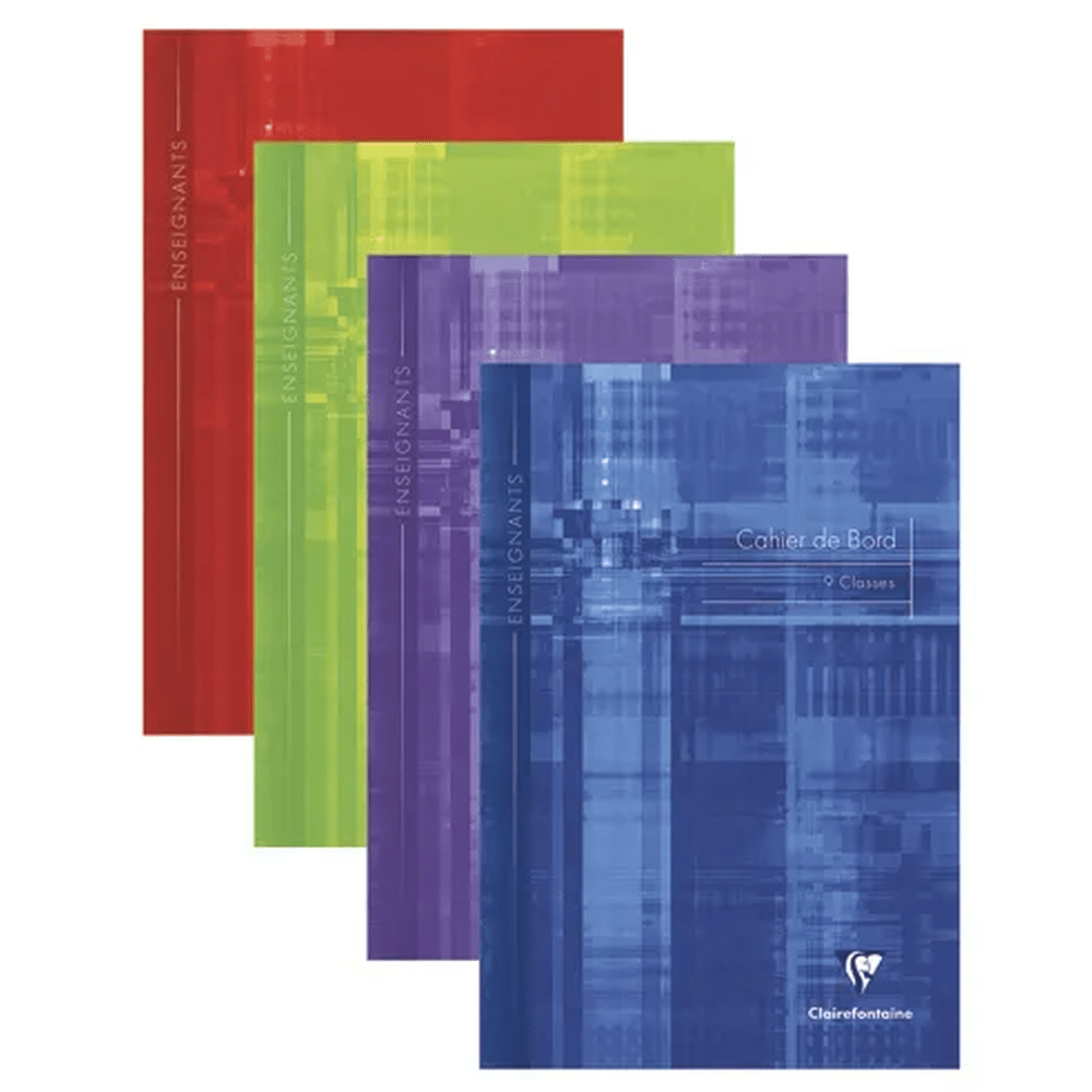 Cahier de bord pour enseignant -assortis- A4.  60 pages (21x29.7cm) CLAIREFONTAINE