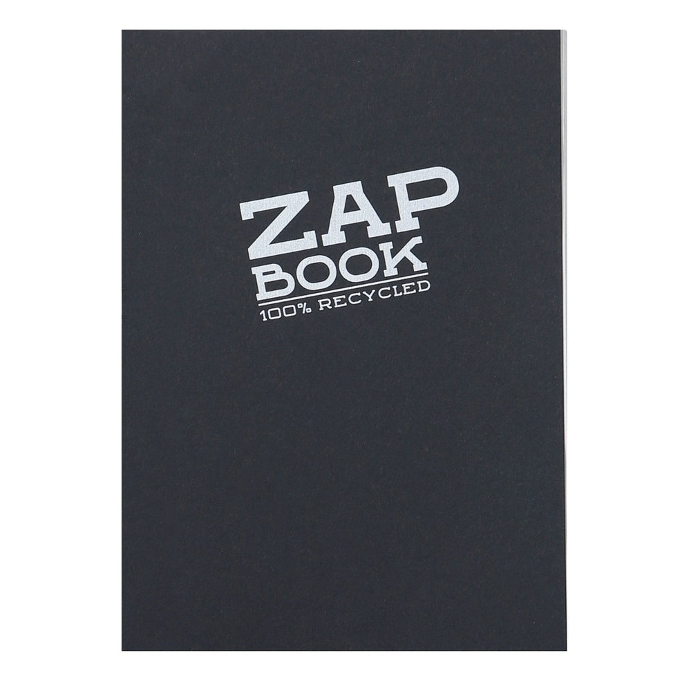 Zap Carnet encollé recyclé -noir- A5. 320 pages (14.8x21cm) CLAIREFONTAINE