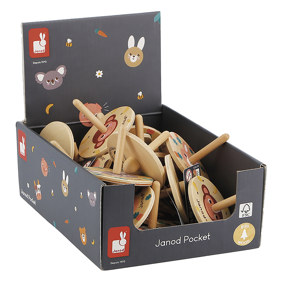 JANOD POCKET - TOUPIES (VENDU 20 UNITÉS - 4 MODÈLES) JANOD