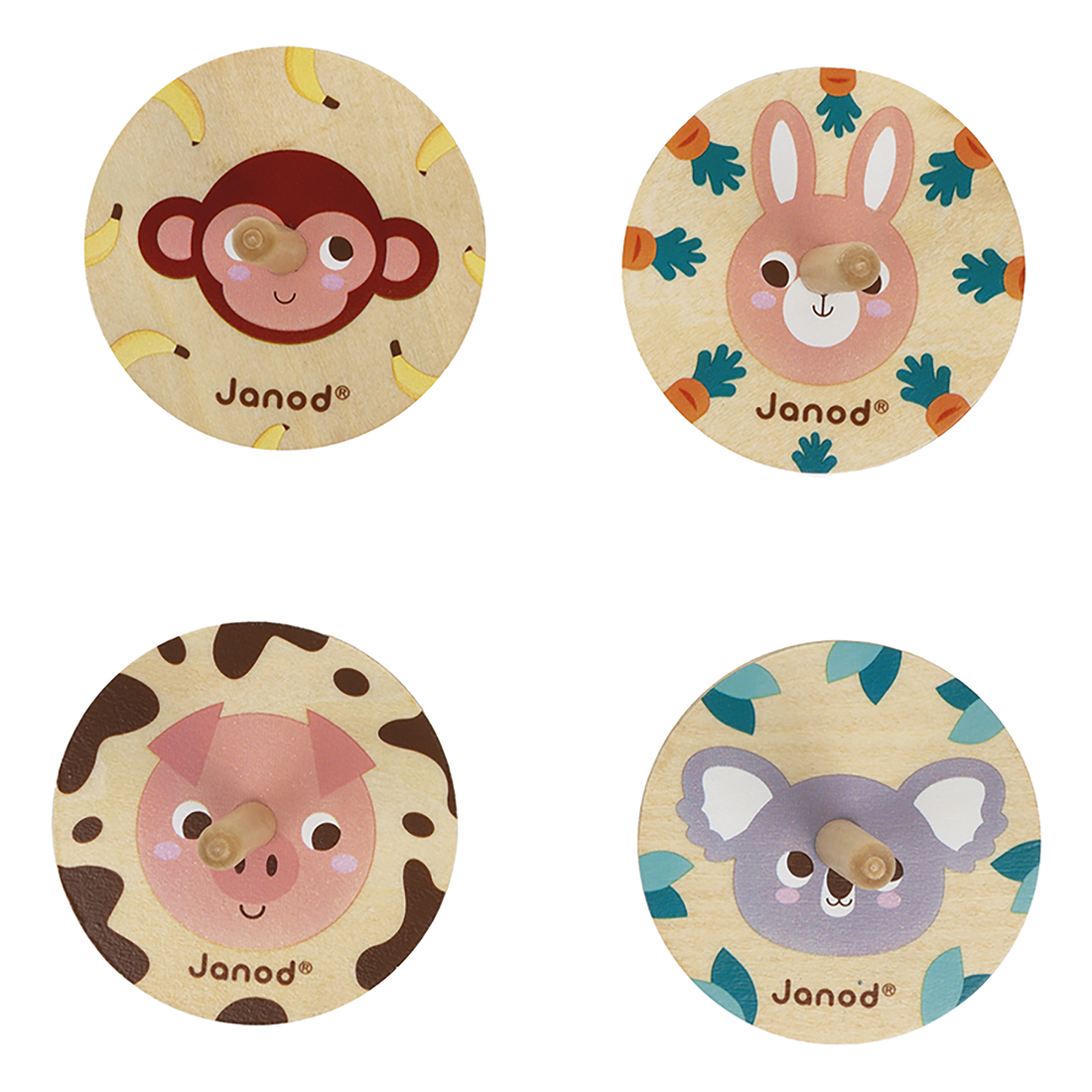 JANOD POCKET - TOUPIES (VENDU 20 UNITÉS - 4 MODÈLES) JANOD