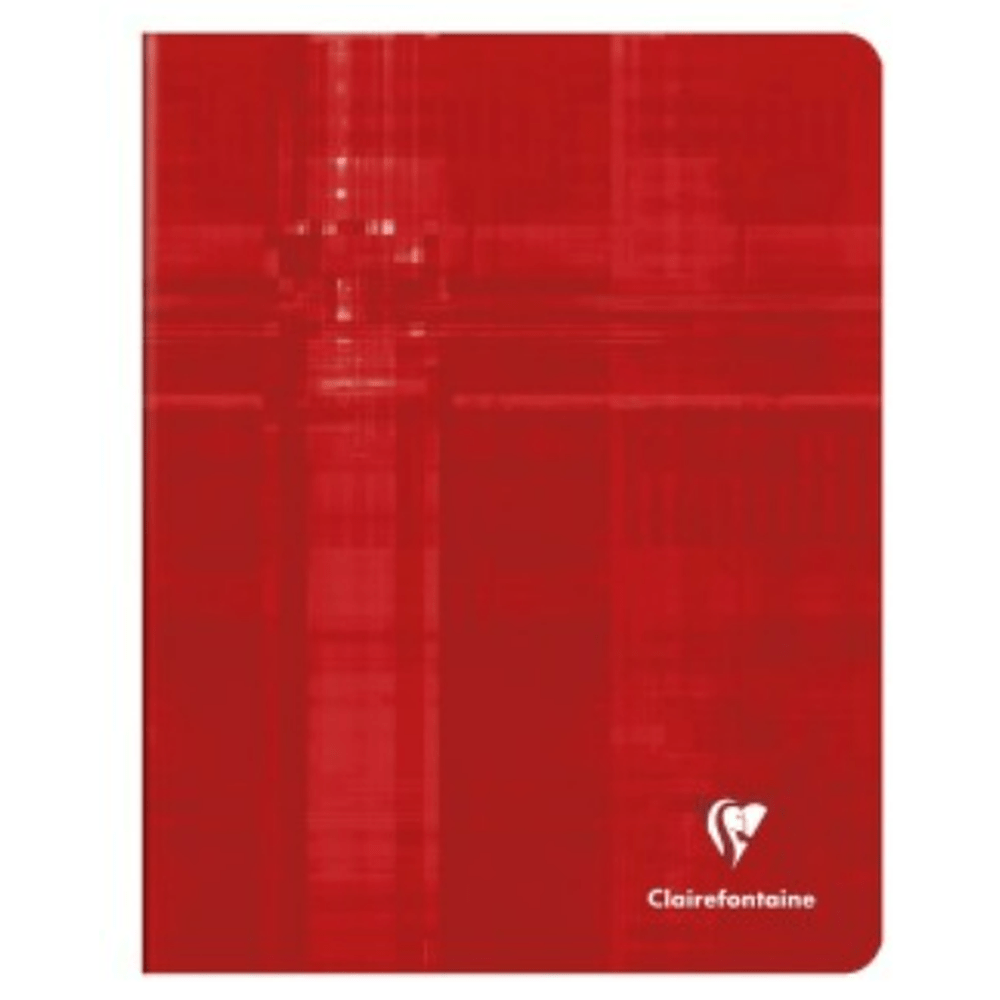 Cahier agrafé 5/5 -assortis- 72 pages (16.5x21cm) CLAIREFONTAINE