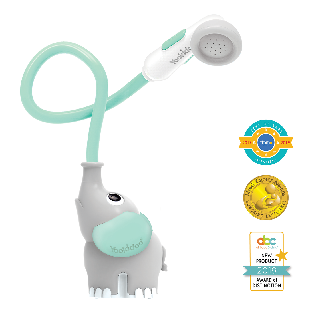 DOUCHE ÉLÉPHANT POUR BÉBÉ - TURQUOISE YOOKIDOO