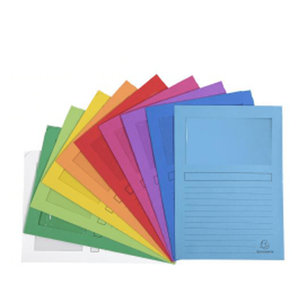 Forever - 100 Chemises à Fenêtre 9½X12½ (Couleurs Assorties) CLAIREFONTAINE