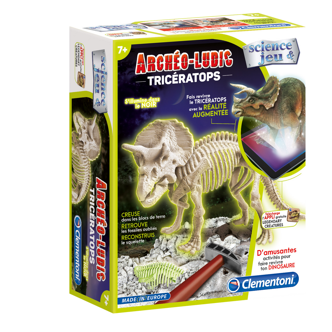 ARCHÉO-LUDIC TRICÉRATOPS FLUO CLEMENTONI