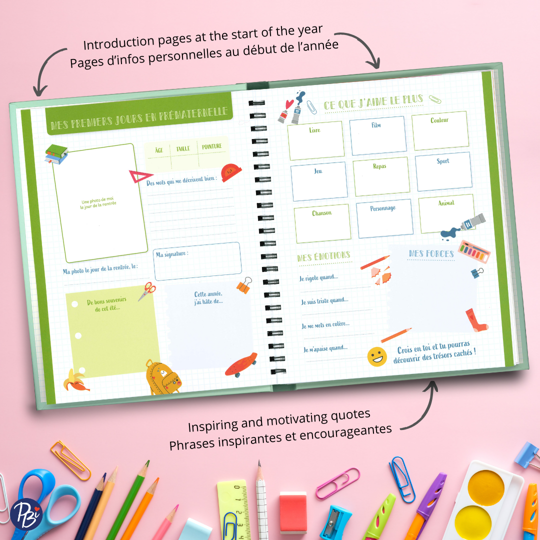 ALBUM- SOUVENIRS DE L'ÉCOLE V1 PBI LIVRES NOTES