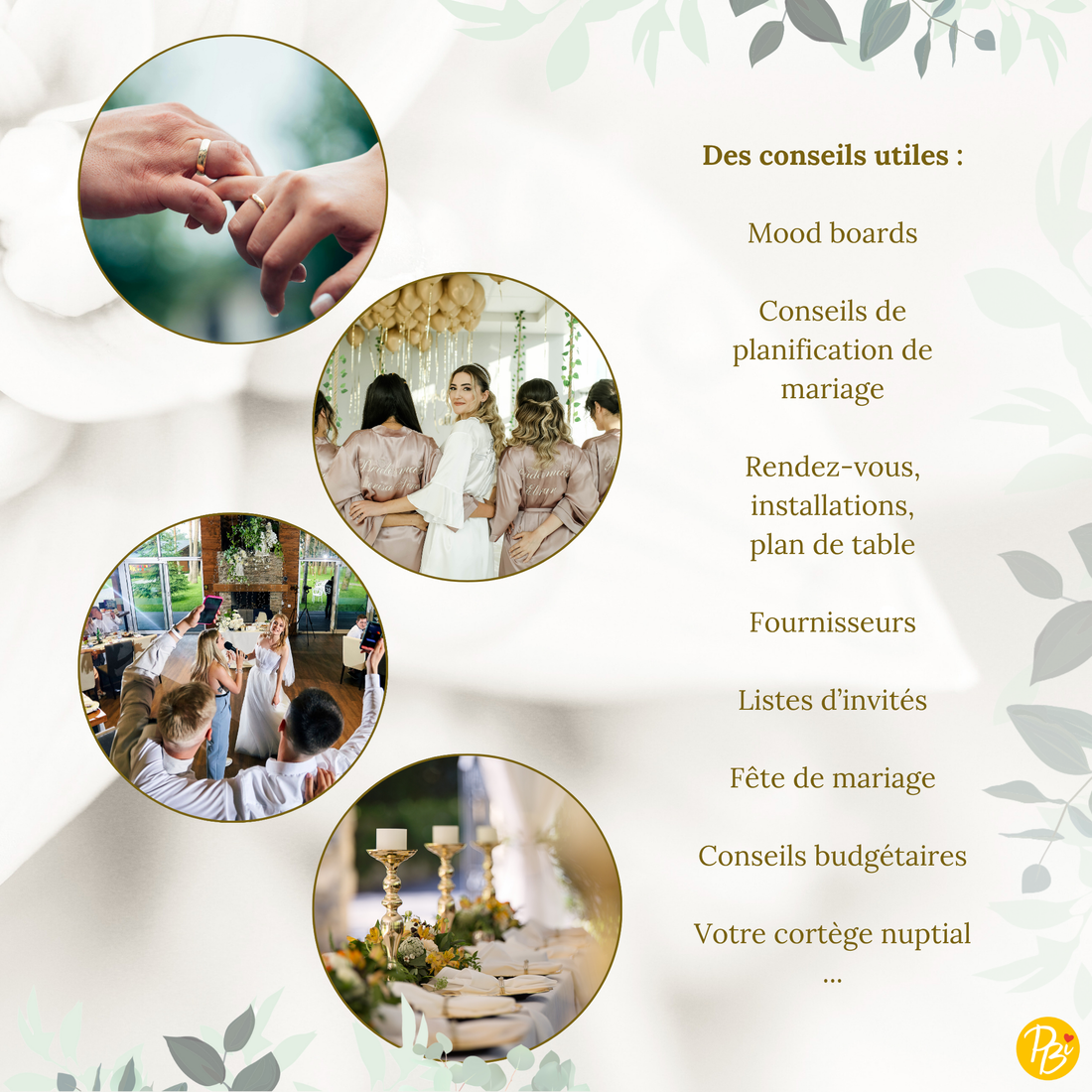 PLANIFICATEUR DE MARIAGE PBI AUTRES