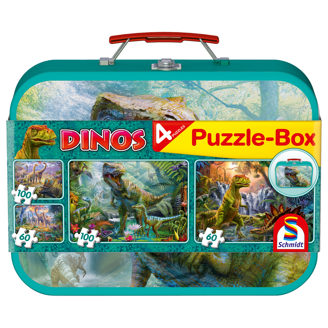 PUZZLE BOX - 4 CASSE-TÊTES DINOS SCHMIDT PUZZLE