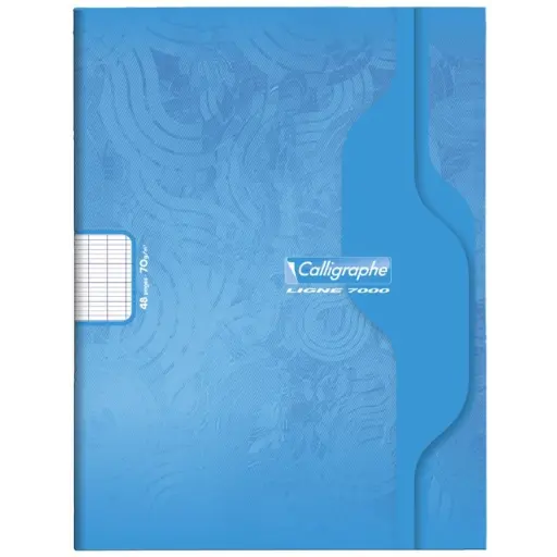 7000: Cahier agrafé seyès -assortis- 48 pages (17x22cm) CLAIREFONTAINE