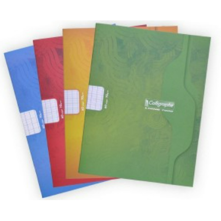 7000: Cahier agrafé seyès -assortis- 60 pages (17x22cm) CLAIREFONTAINE
