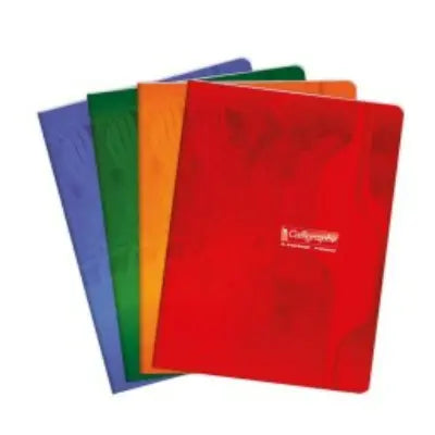 7000: Cahier agrafé seyès -assortis- 96 pages (17x22cm) CLAIREFONTAINE