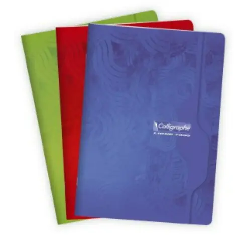 7000: Cahier agrafé seyès -assortis- A4. 96 pages (21x29.7cm) CLAIREFONTAINE