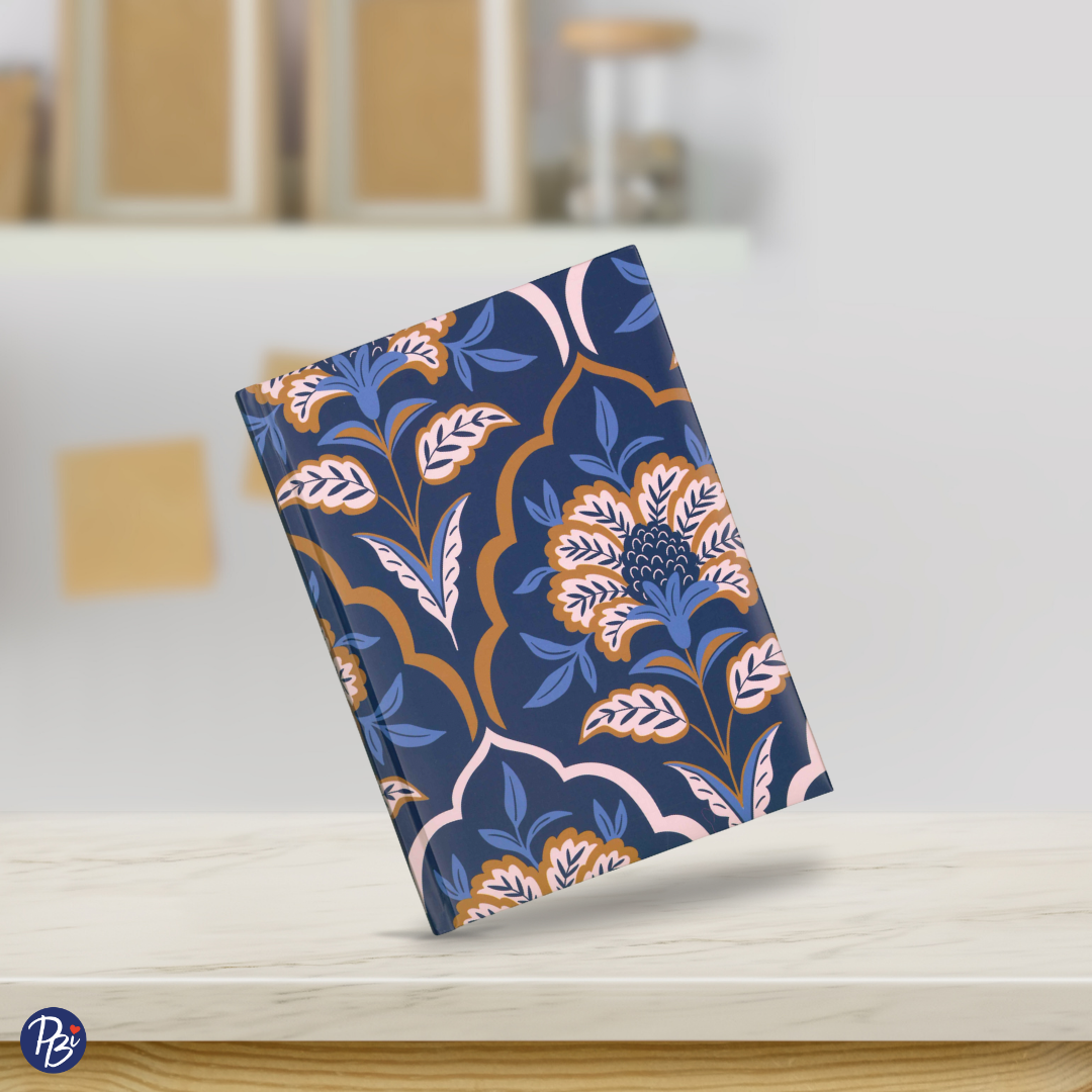 CAHIER DE NOTES - MOTIF BLEU PBI LIVRES NOTES