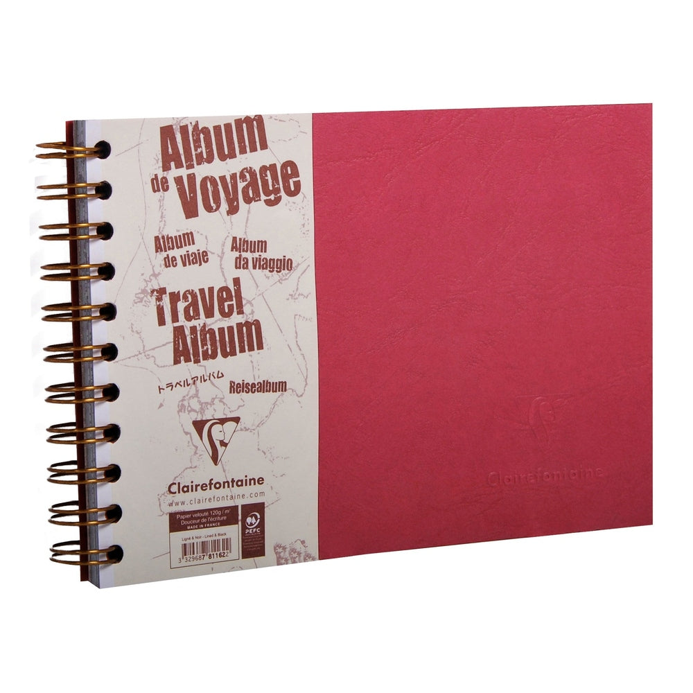 Age-Bag Album de voyage 5¾X8¼ Rouge CLAIREFONTAINE