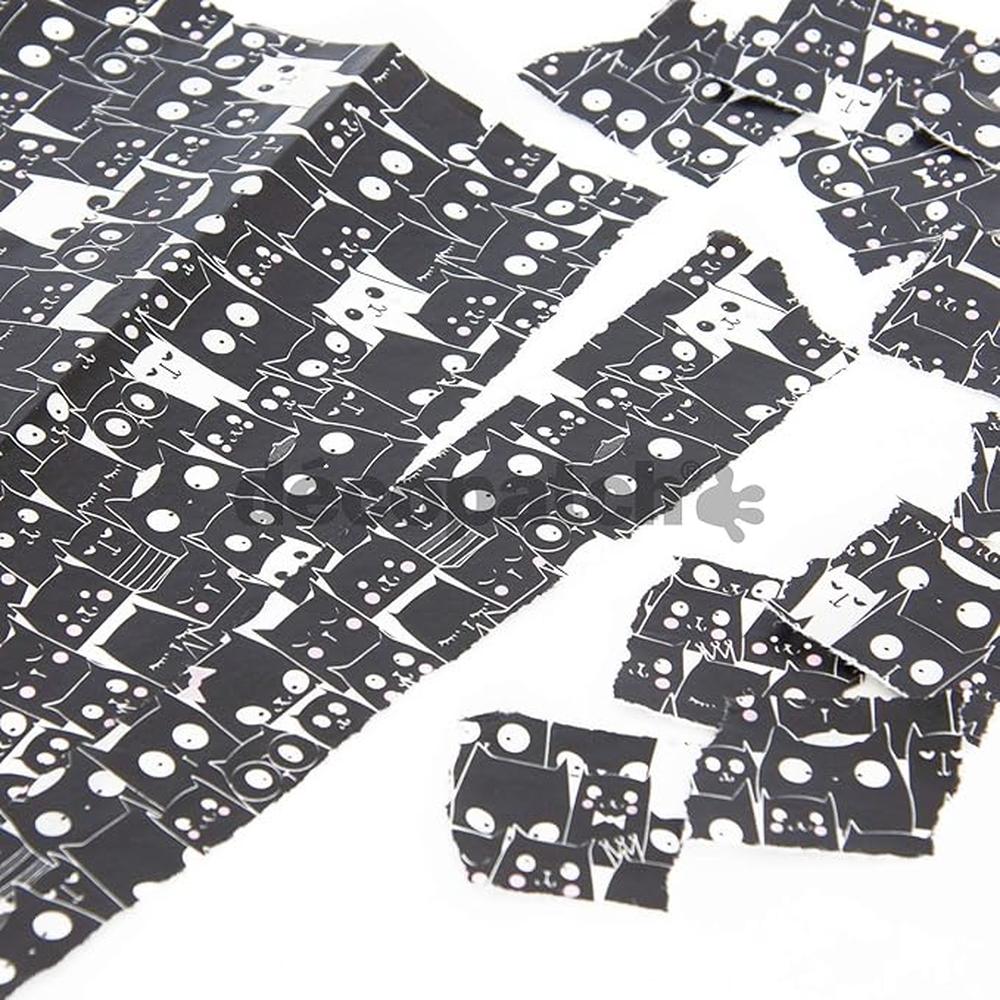 Papier imprimé  Noir - Chats DECOPATCH