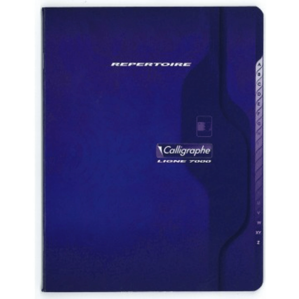 7000: Cahier répertoire agrafé 5/5 -assortis- 96 pages (17x22cm) CLAIREFONTAINE