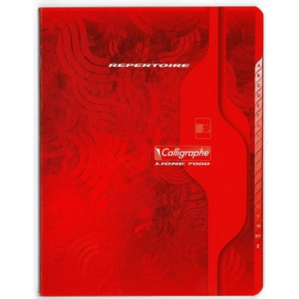 7000: Cahier répertoire agrafé 5/5 -assortis- 96 pages (17x22cm) CLAIREFONTAINE