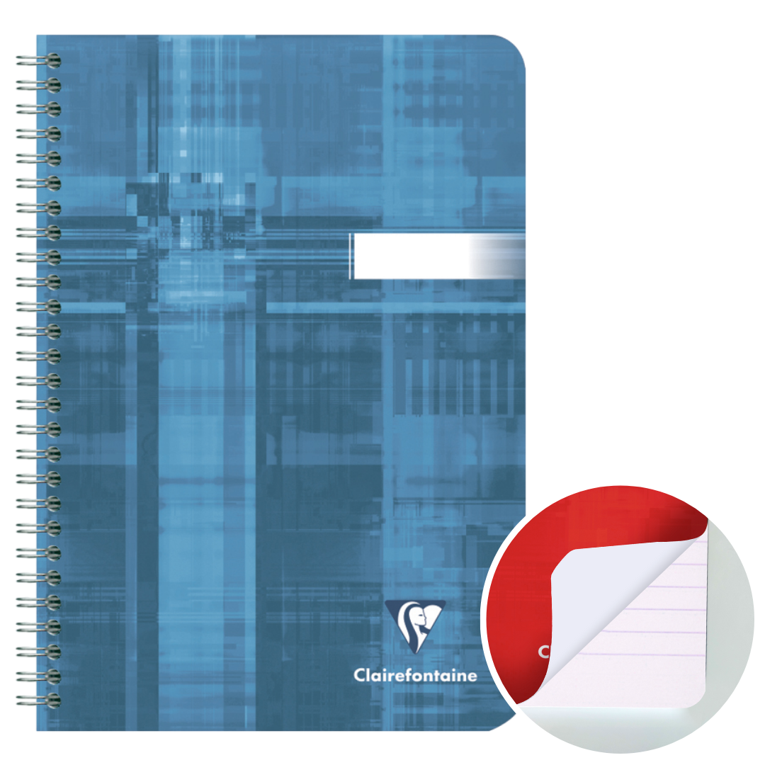 Cahier reliure intégrale ligné -assortis- A5. 180 pages (14.8x21cm) CLAIREFONTAINE