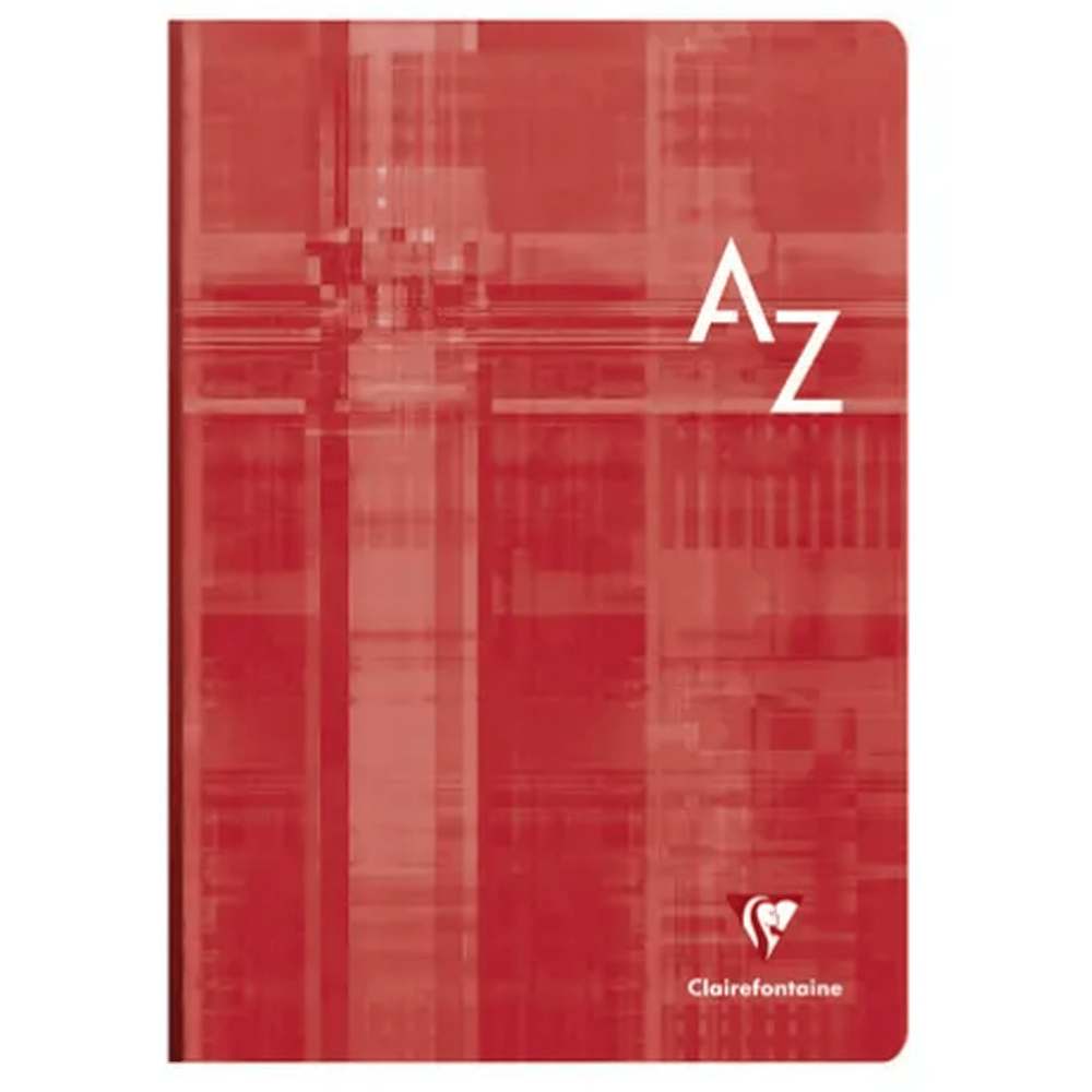 Cahier répertoire dos toilé  5/5 -assortis- A4. 192 pages (21x29.7cm) CLAIREFONTAINE