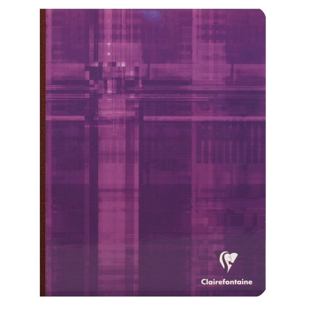 Cahier brochure dos toilé ligné+M -assortis- A5+. 192 pages (16.5x21cm) CLAIREFONTAINE