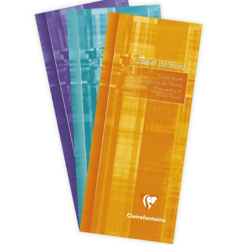 Cahier de bord pour enseignant -assortis- 120 pages (8.5x20cm) CLAIREFONTAINE