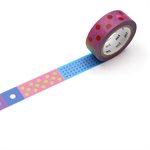 Ruban Washi 15mmx7m Kap.Polka Dot Vivid MT TAPES