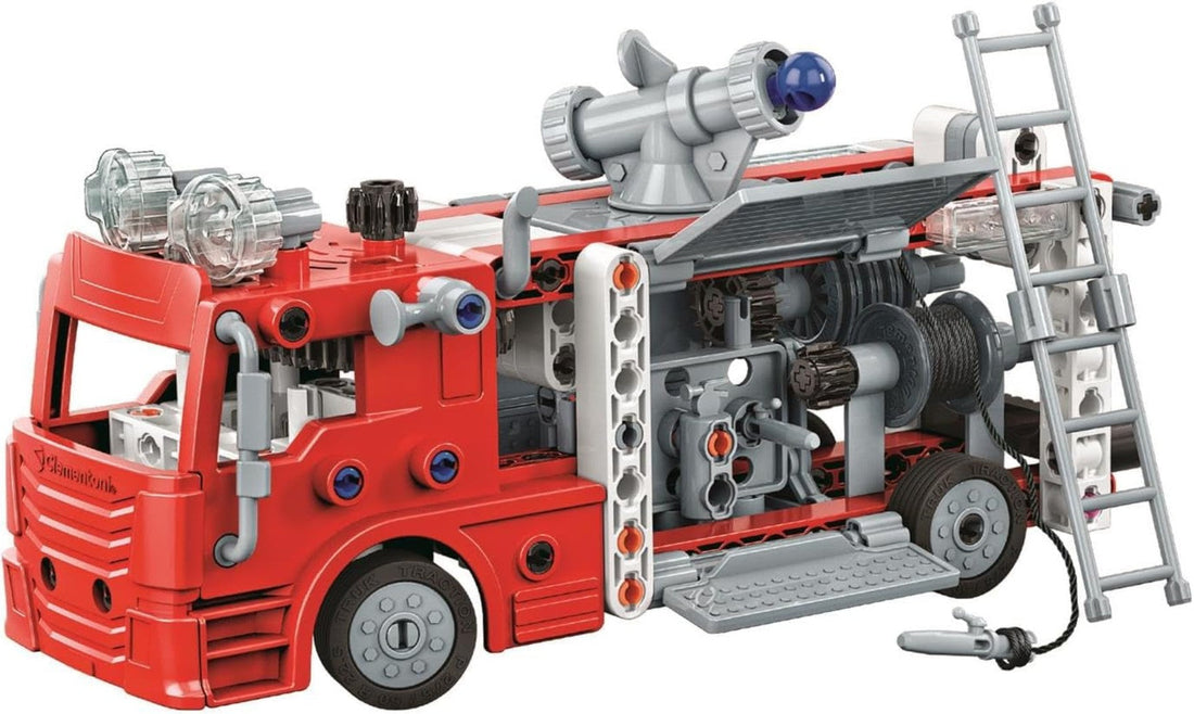 SCIENCE & JEU: ATELIER MÉCANIQUE - CAMION DE POMPIER CLEMENTONI