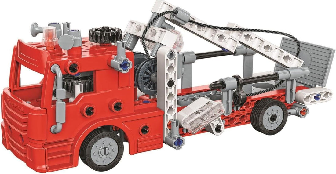 SCIENCE & JEU: ATELIER MÉCANIQUE - CAMION DE POMPIER CLEMENTONI