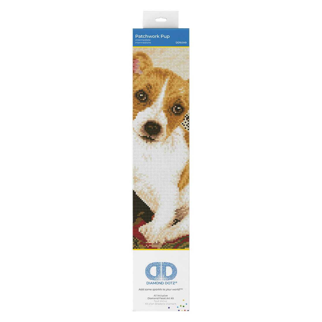 Chiot Patchwork 58,5X48,5 DIAMOND DOTZ