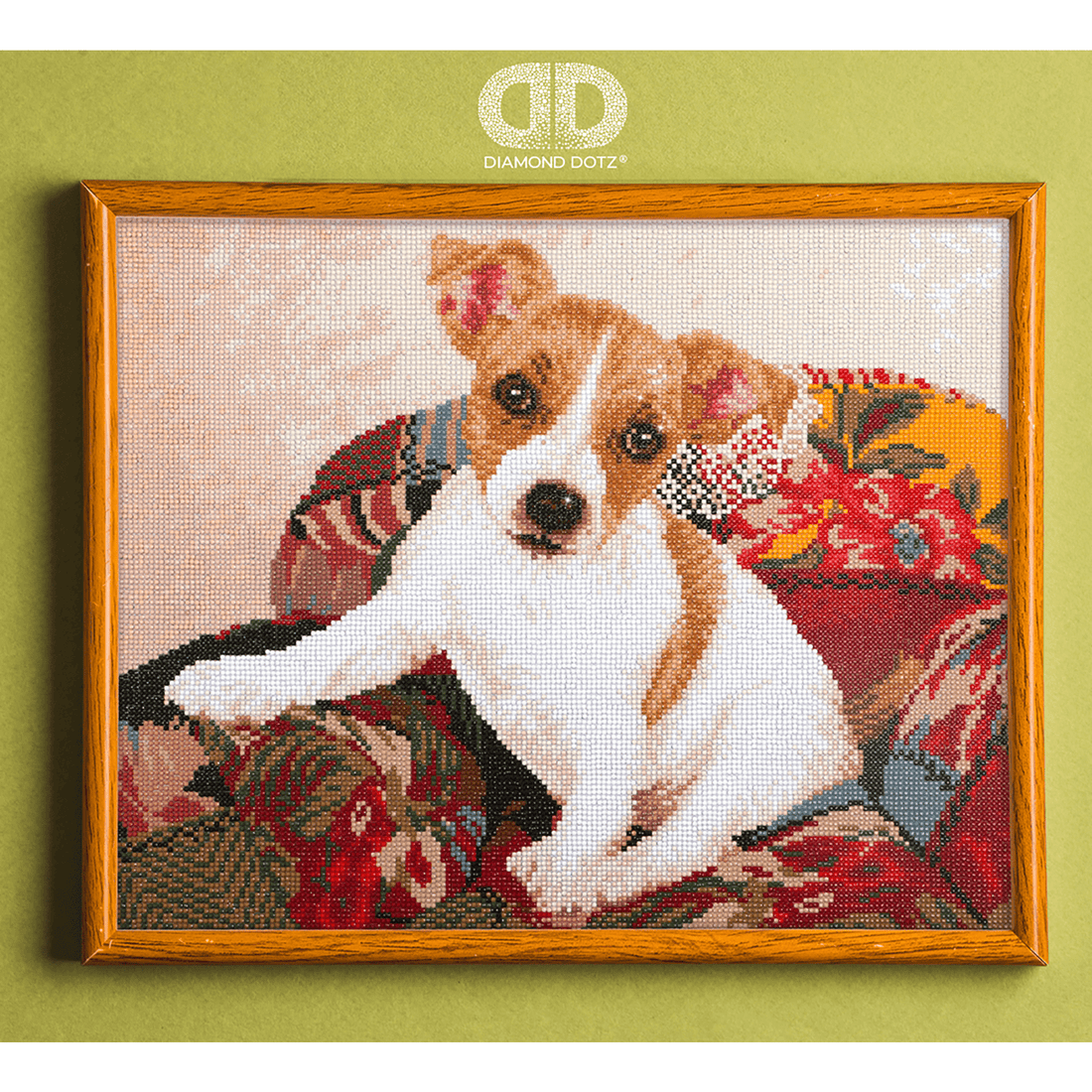 Chiot Patchwork 58,5X48,5 DIAMOND DOTZ