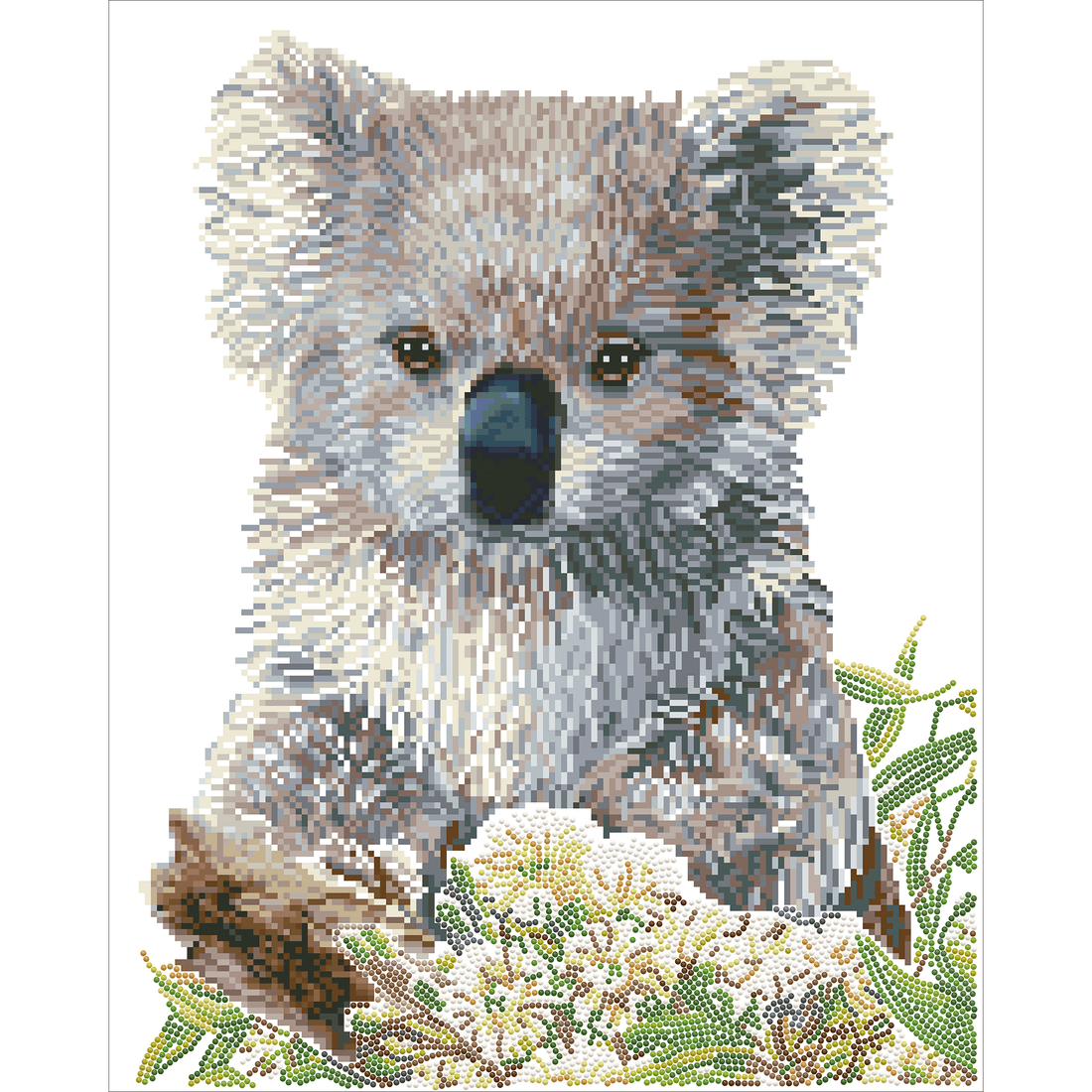 Koala & Fleur dEucalyptus 59X49 DIAMOND DOTZ