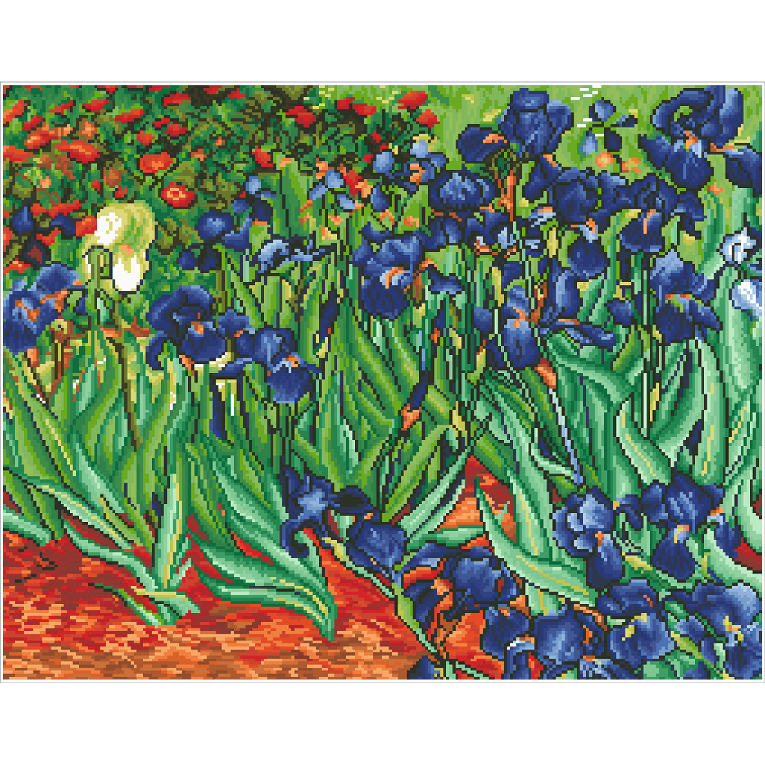 Iris (Van Gogh) 80X64 DIAMOND DOTZ
