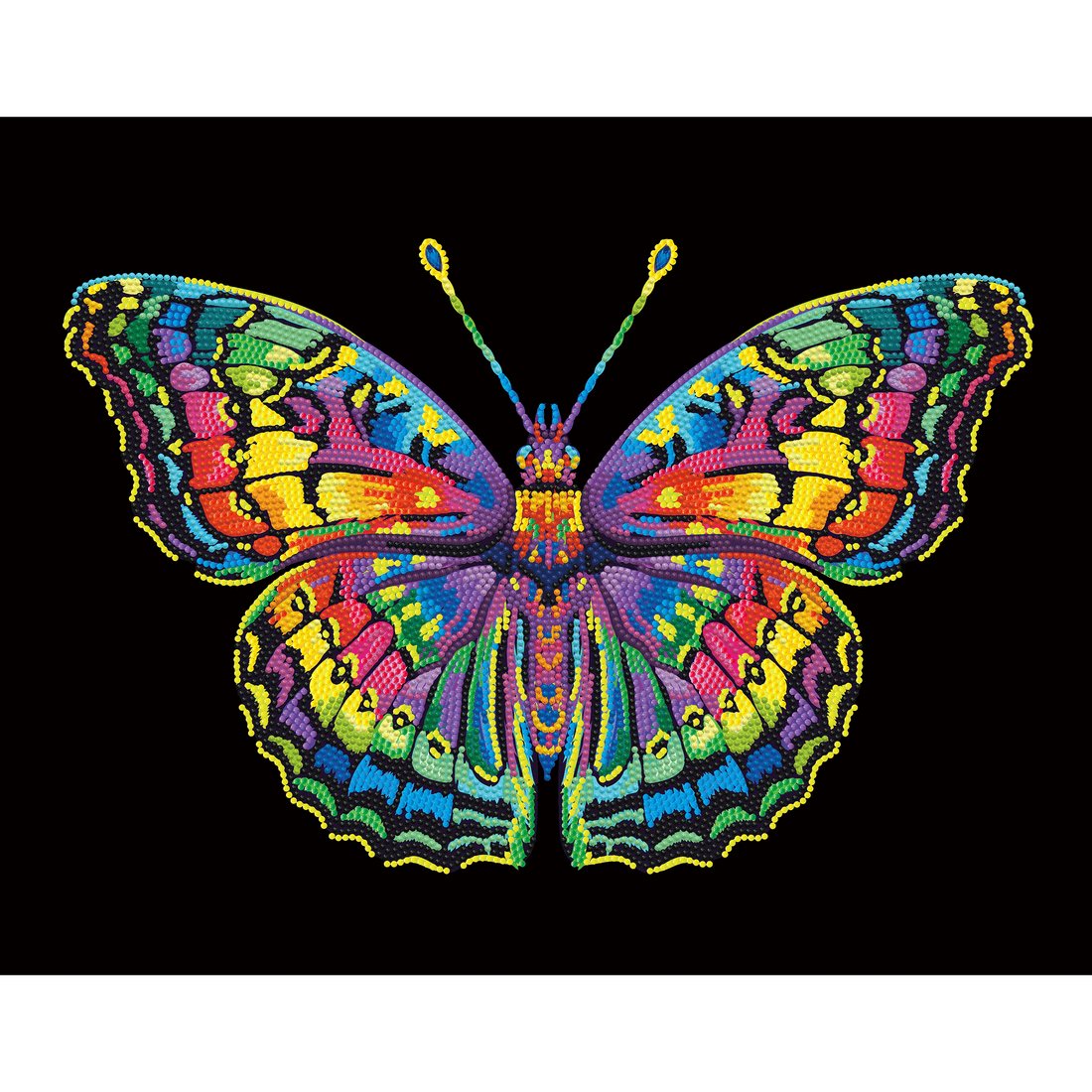 PAPILLON NÉON (17.1" x 21.1" - 43,5cm x 53,7cm) DIAMOND DOTZ